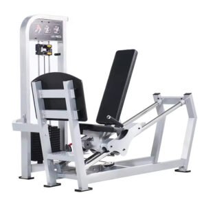 Seated leg press fitness equipment