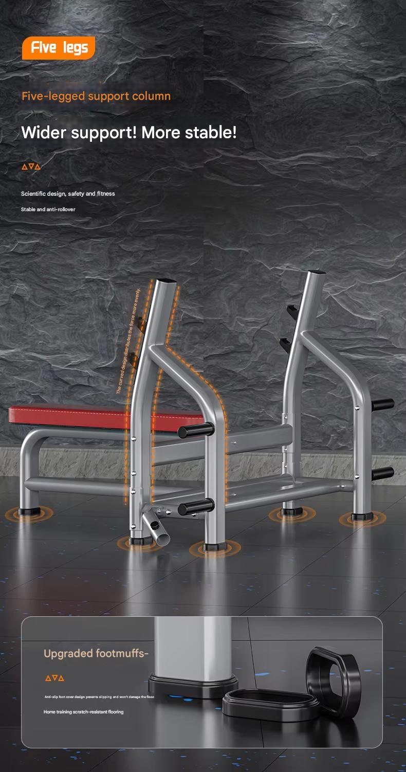 Commercial Flat Barbell Storage Rack - Image 5