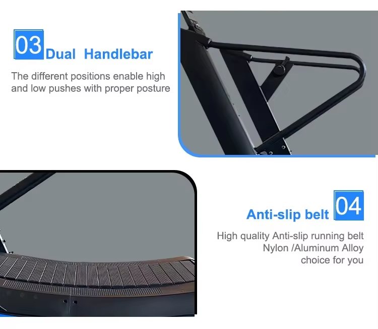 Curved Treadmill Technical Specifications Chart