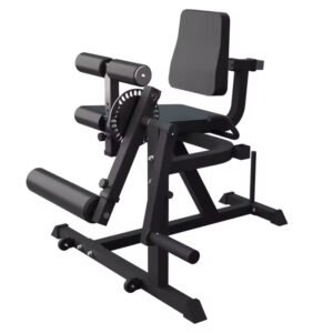 Seated leg extension training machine