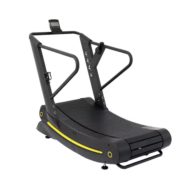 Curved Treadmill Control Panel with Adjustable Settings