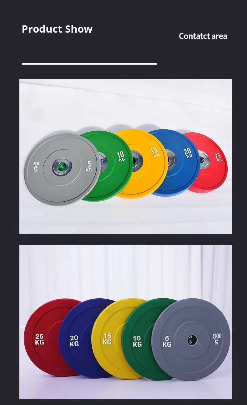 Colored Rubber Coated Olympic Weight Plates detail image 5