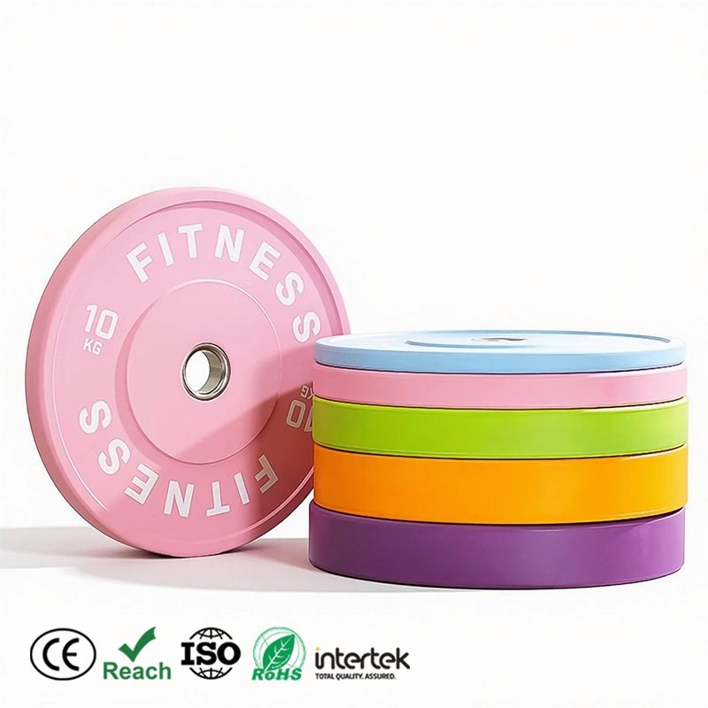 Product gallery image - Colored Rubber Coated Olympic Weight Plates