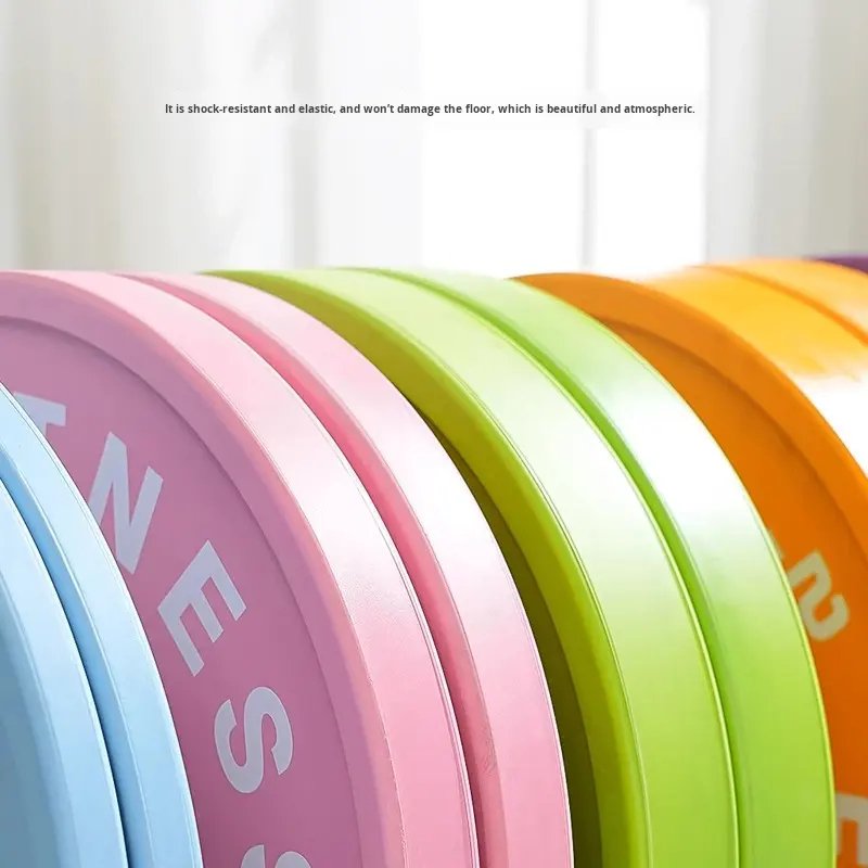 Product gallery image - Colored Rubber Coated Olympic Weight Plates