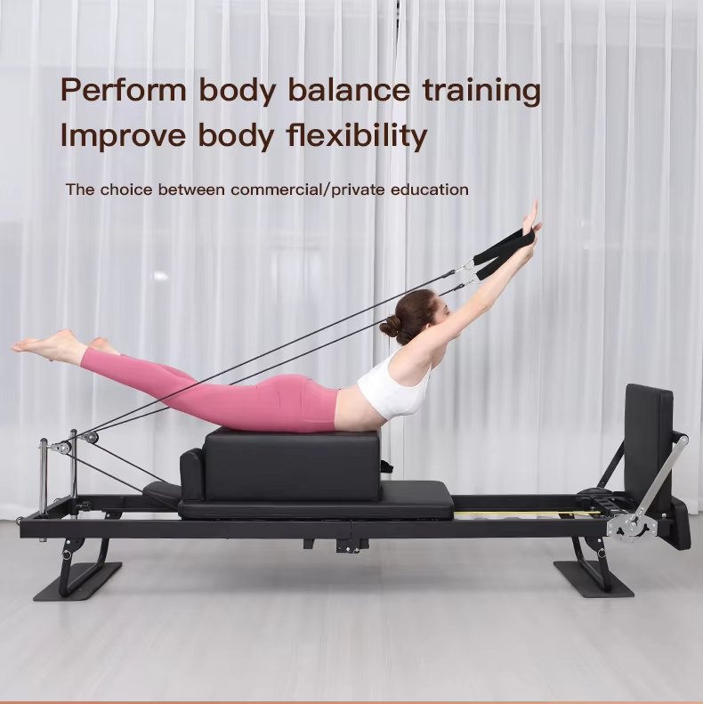 Extended Track Pilates Reformer Machine detail image 6