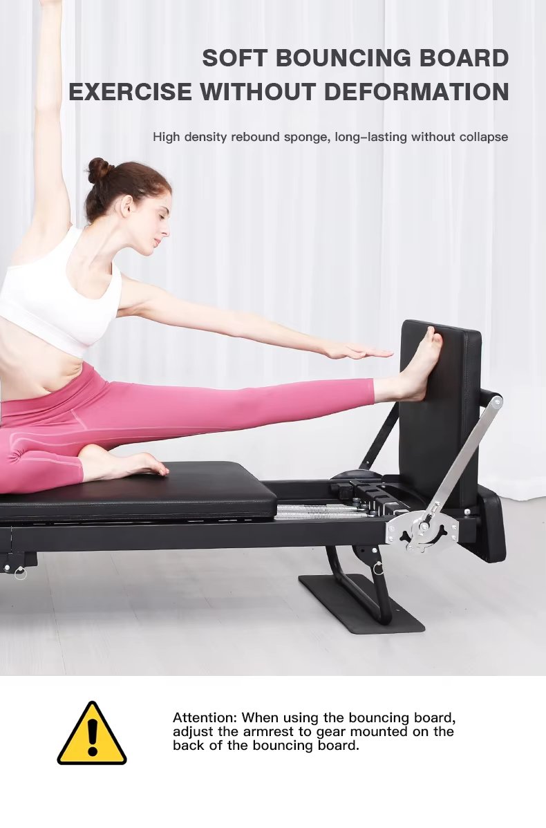 Extended Track Pilates Reformer Machine detail image 10