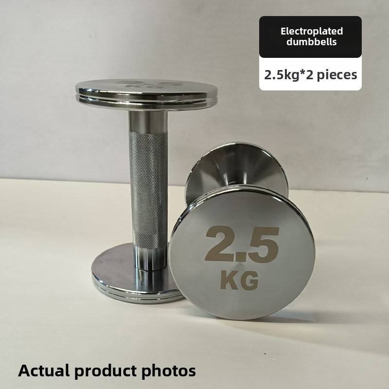Product gallery image - Mirror Chrome Plated Pure Steel Dumbbell Set
