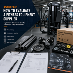 Evaluating a fitness equipment supplier beyond price with QC, packing and spare parts