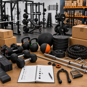 Free weights and accessories planning for fitness equipment distributors