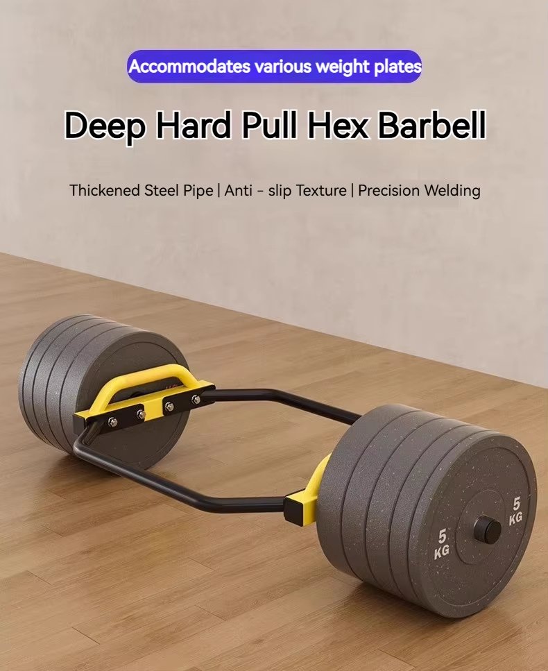 Commercial Hex Trap Bar Deadlift Barbell detail image 2