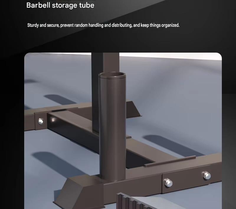 Commercial Weight Plate and Barbell Storage Rack detail image 9