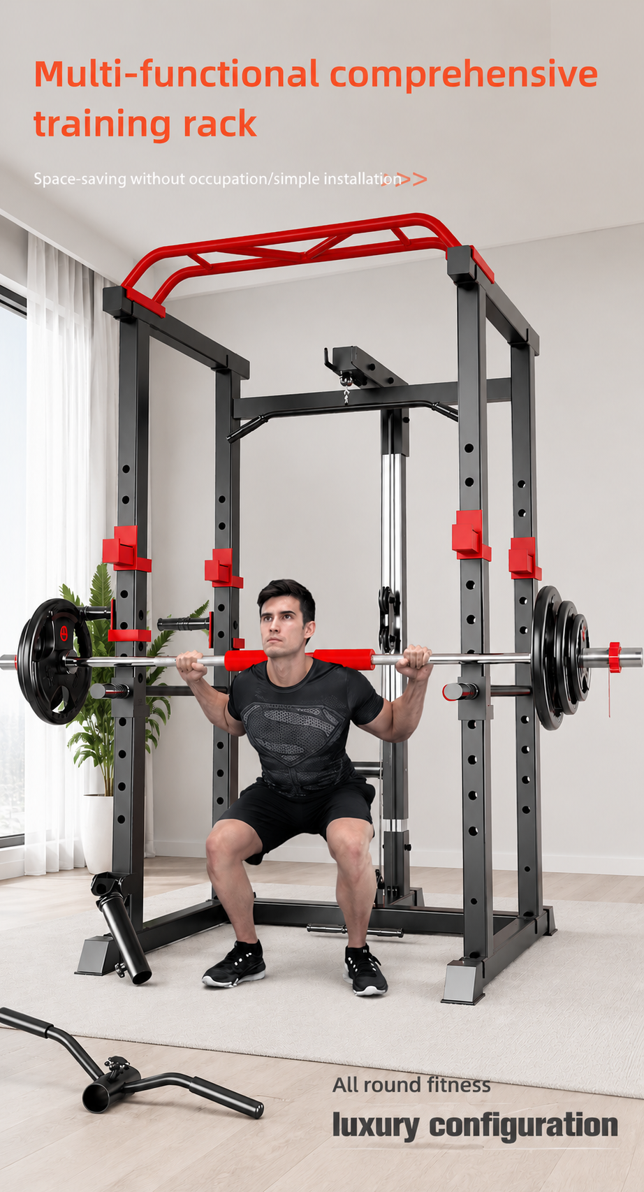 Multi-Function Power Rack with Pulley System detail image 7