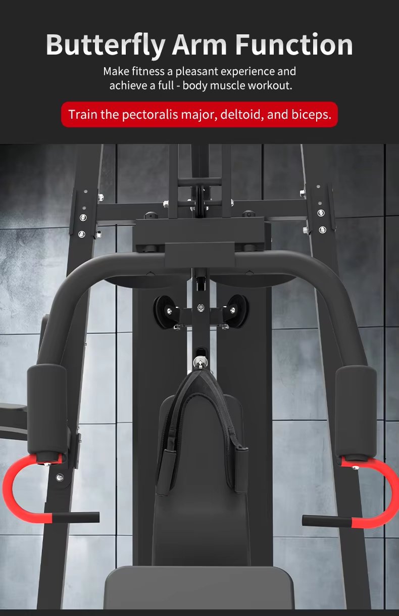 Three Station Multi-Function Gym Trainer with Boxing Bag detail image 3