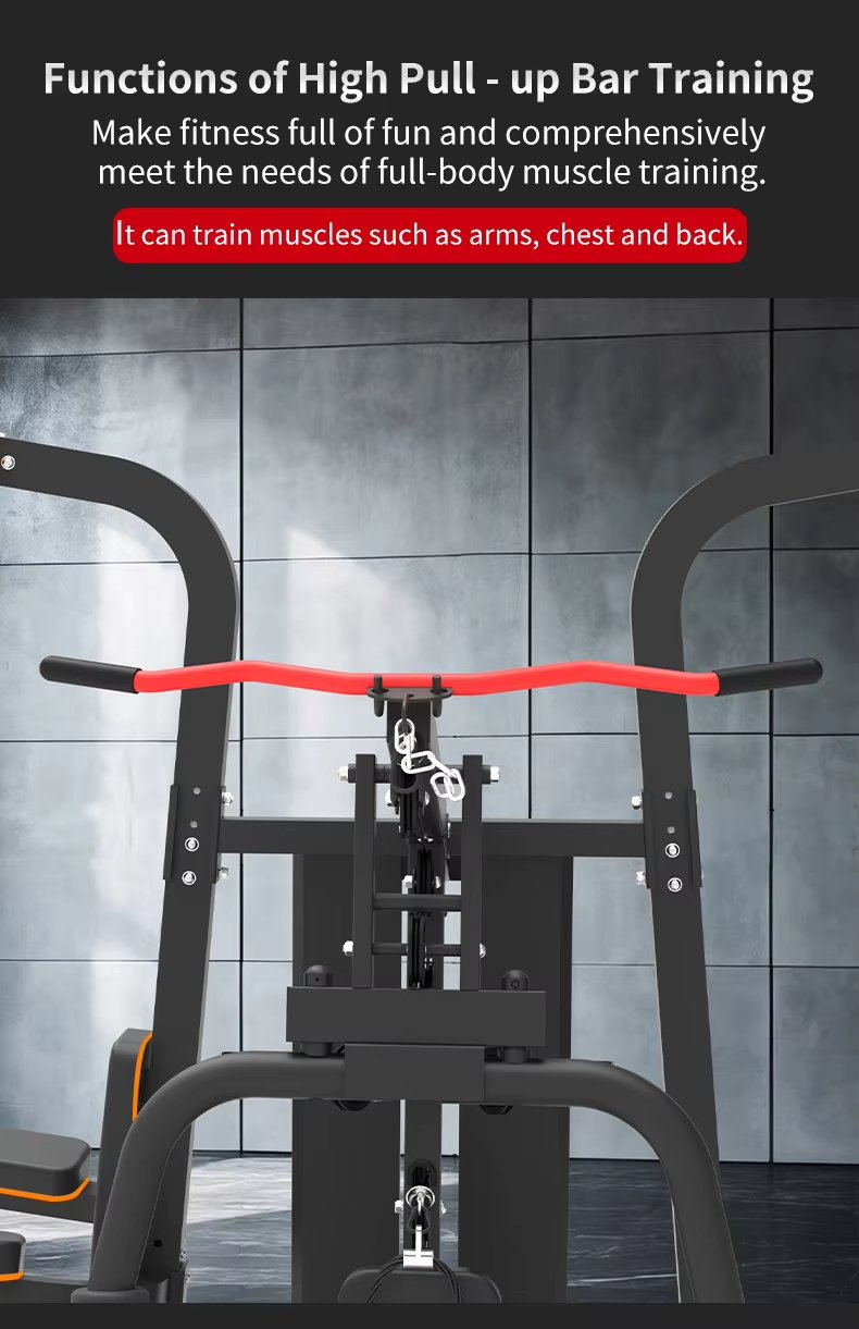 Three Station Multi-Function Gym Trainer with Boxing Bag detail image 4