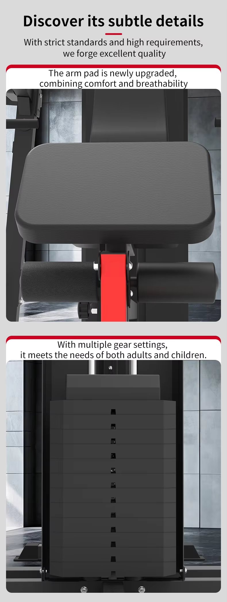 Three Station Multi-Function Gym Trainer with Boxing Bag detail image 9