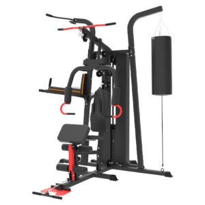 Product gallery image - Three Station Multi-Function Gym Trainer with Boxing Bag