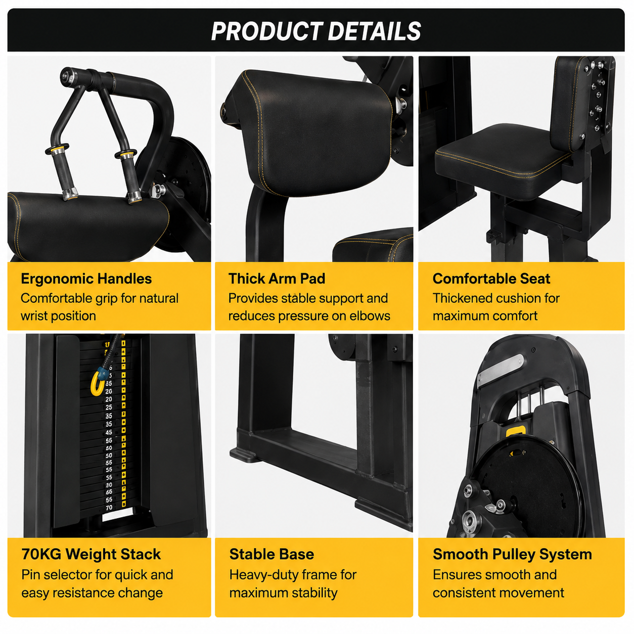 Product gallery image - Commercial Seated Triceps Extension Machine